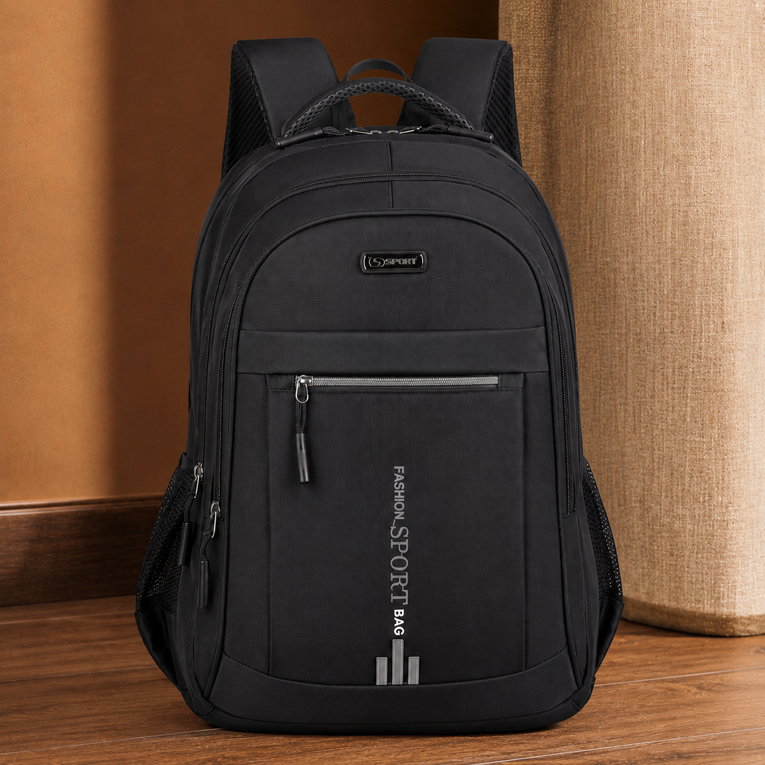 Bellini Multi Compartment Backpack - Black-a