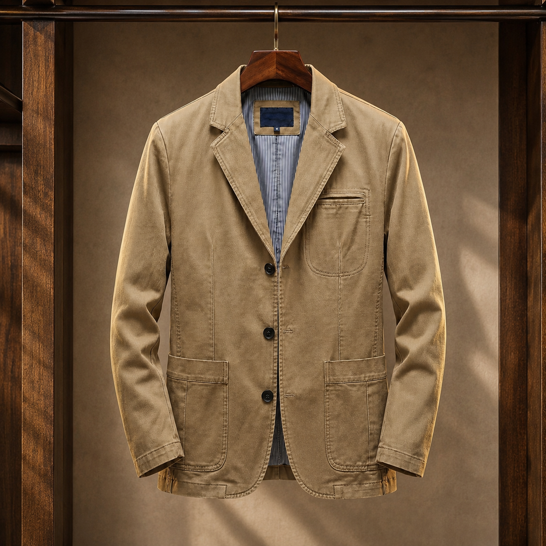 Anton-Miles Tailored Blazer - Khaki