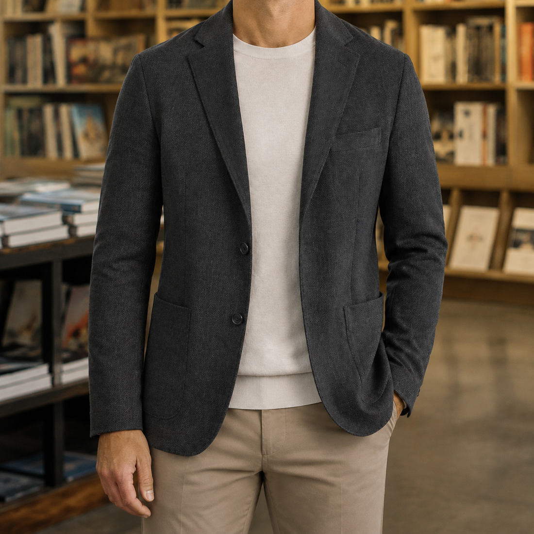 Victor Patch Pocket Blazer - Antracite