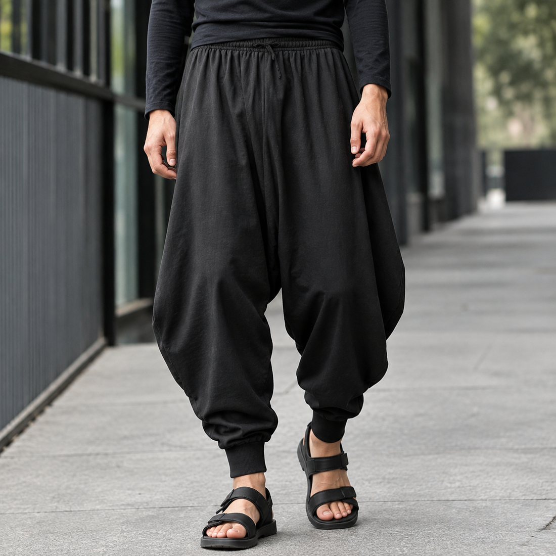 Ferrand-Scott Relaxed Harem Pants - Black