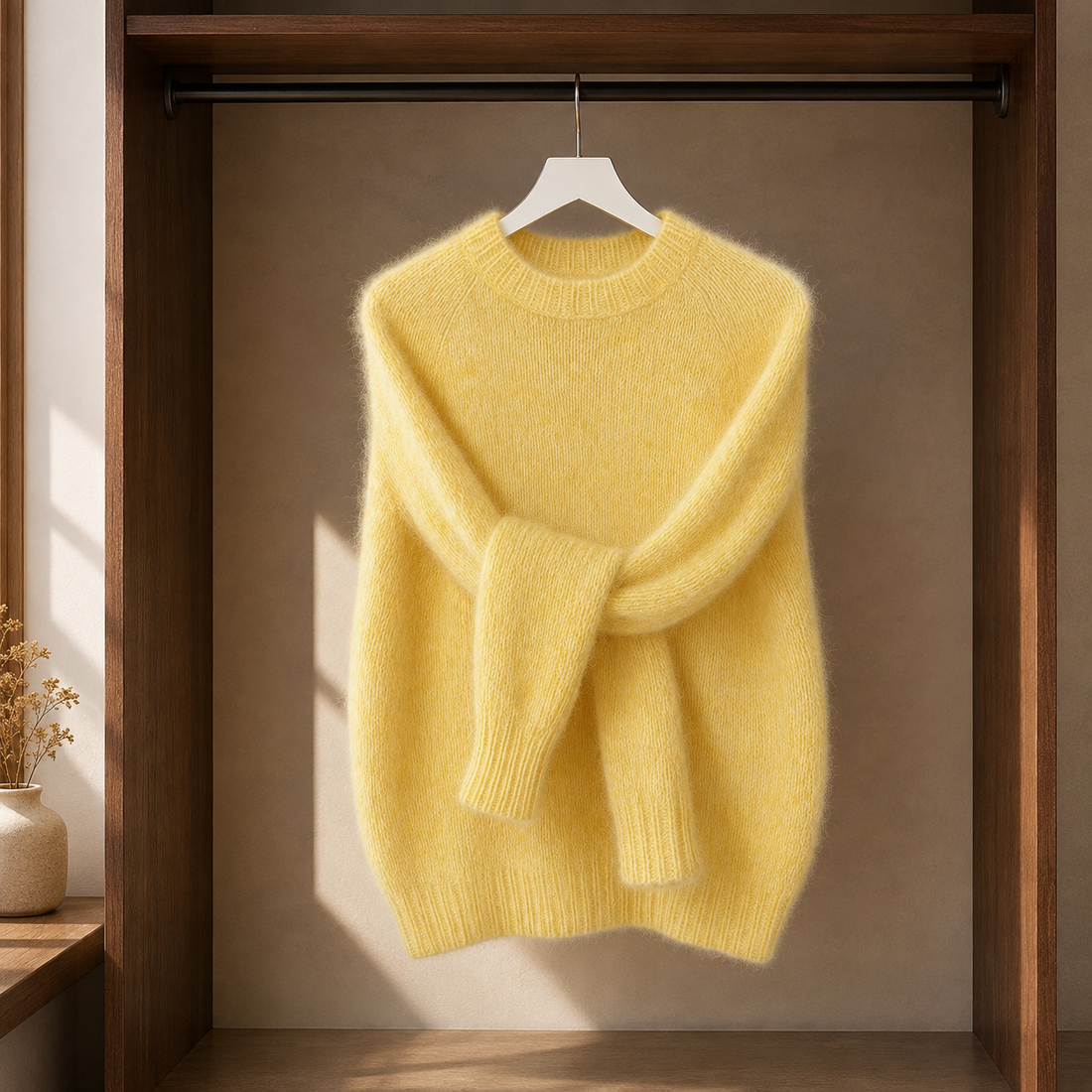 Tabitha-Jade Brushed Sweater - Lemon Yellow
