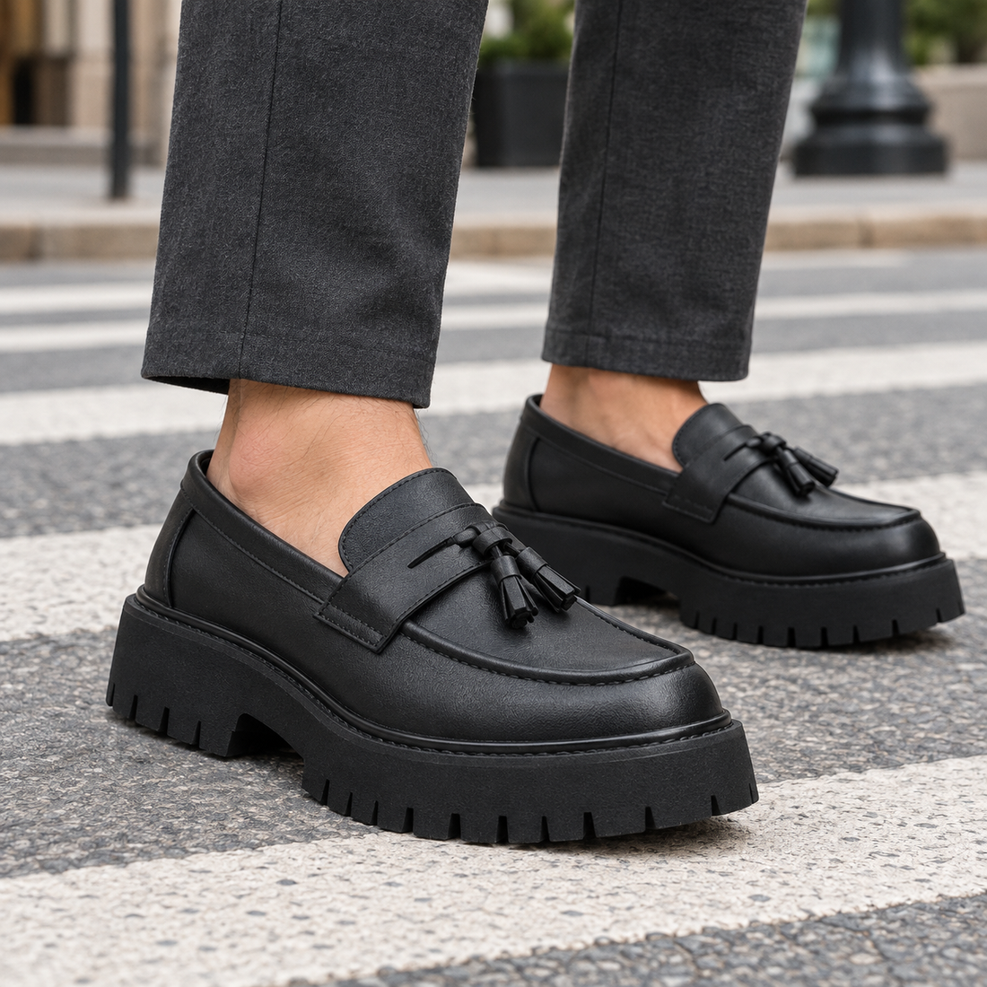 Rapallo Tassel Loafers - Black
