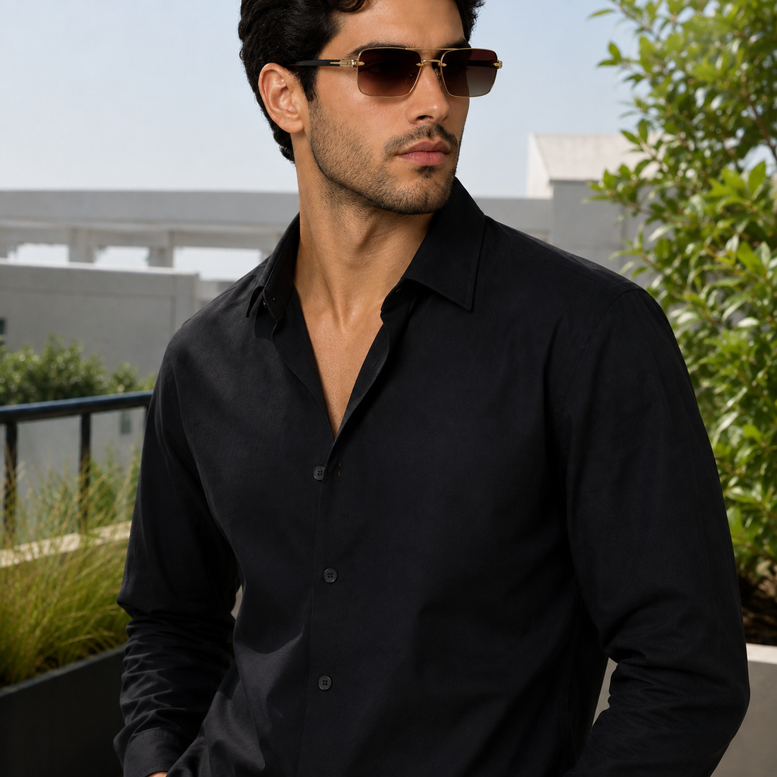 Casimir-Hayes Rimless Sunglasses - Brown