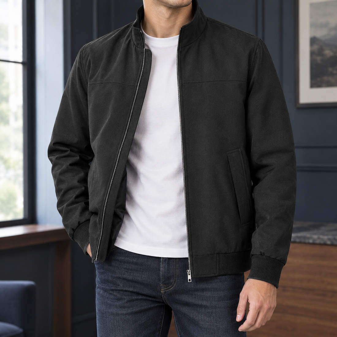 Zephyrin-Reid Bomber Jacket - Black