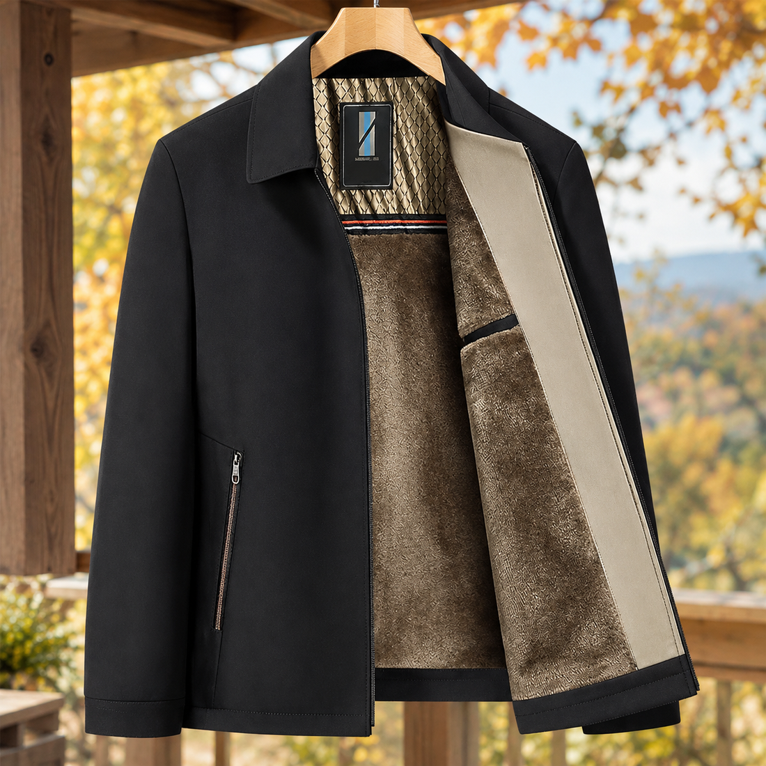 Ignatius-Wade Lapel Jacket - Black
