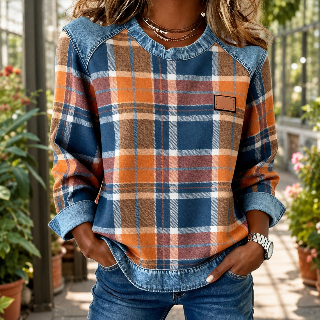 Oriana-Mae Relaxed Top - Orange
