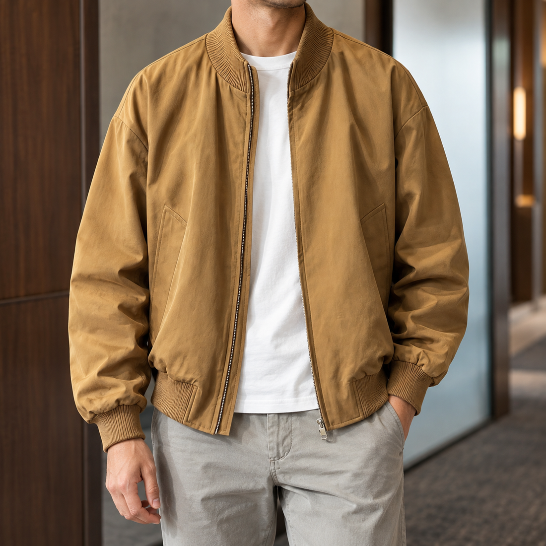 Fulbert-James Bomber Jacket - Brown