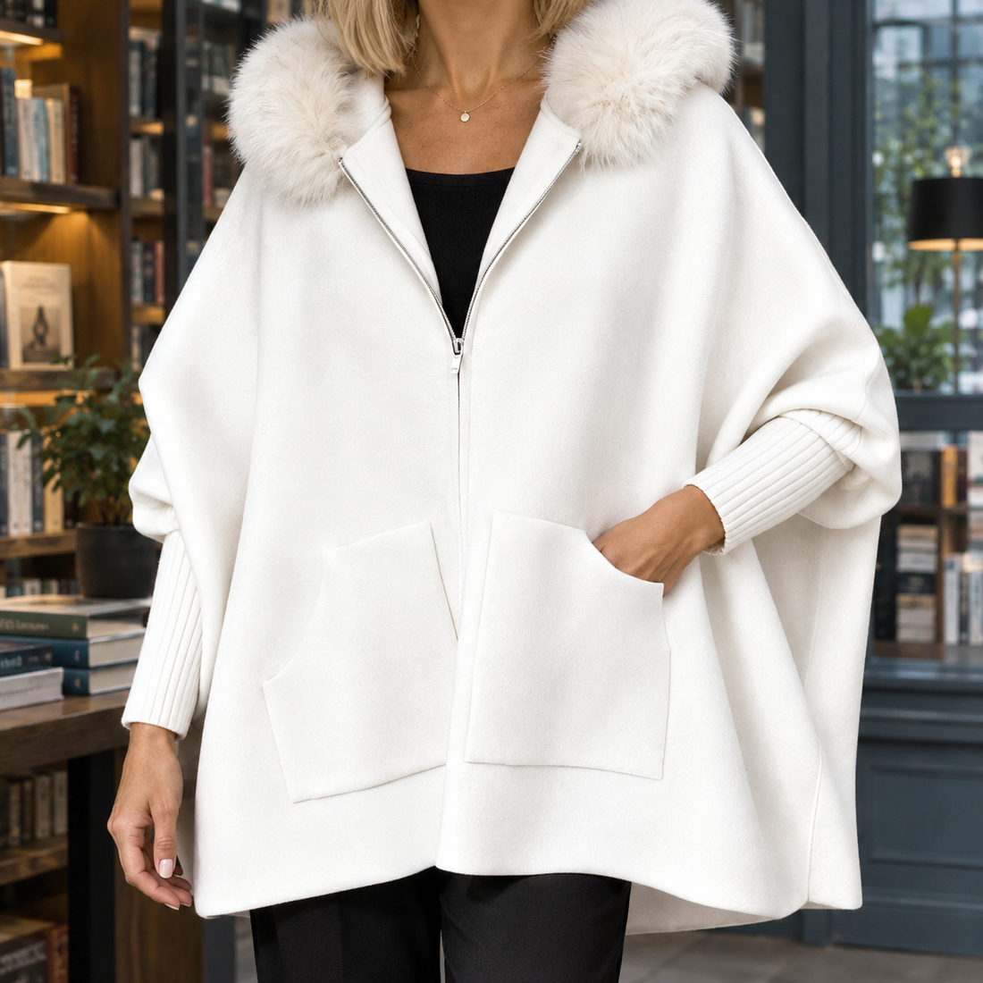 Tallulah-Marie Hooded Jacket - White