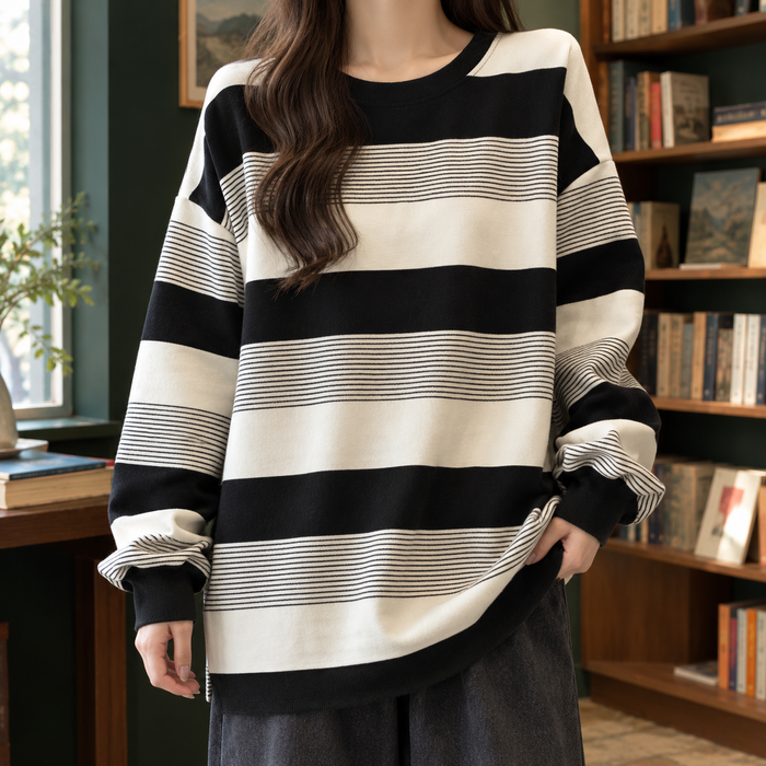 Annika-Pearl Striped Top