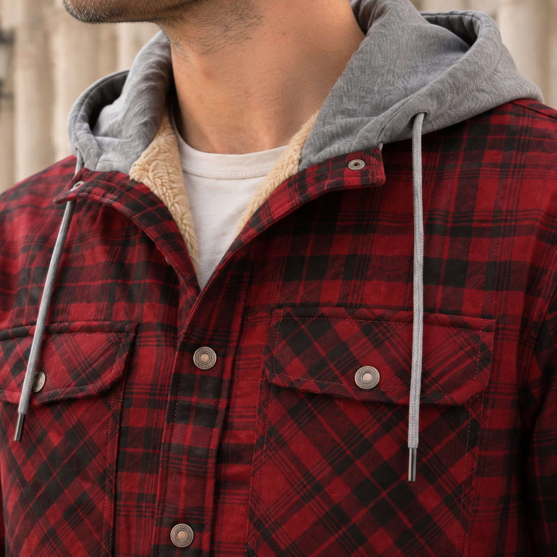 Tristan-Rhys Sherpa-Lined Jacket - Lead Product Detail