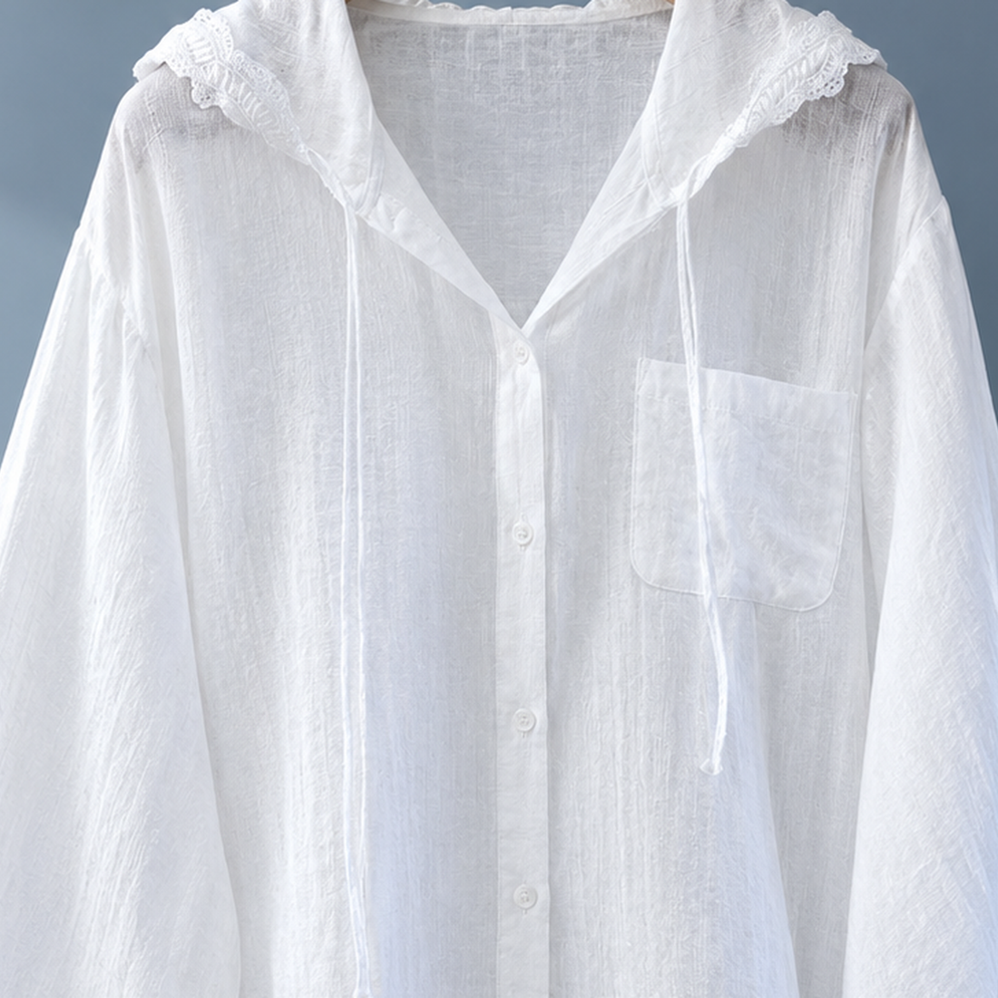 Orla-Lane Lace Trim Shirt - Lead Product Detail