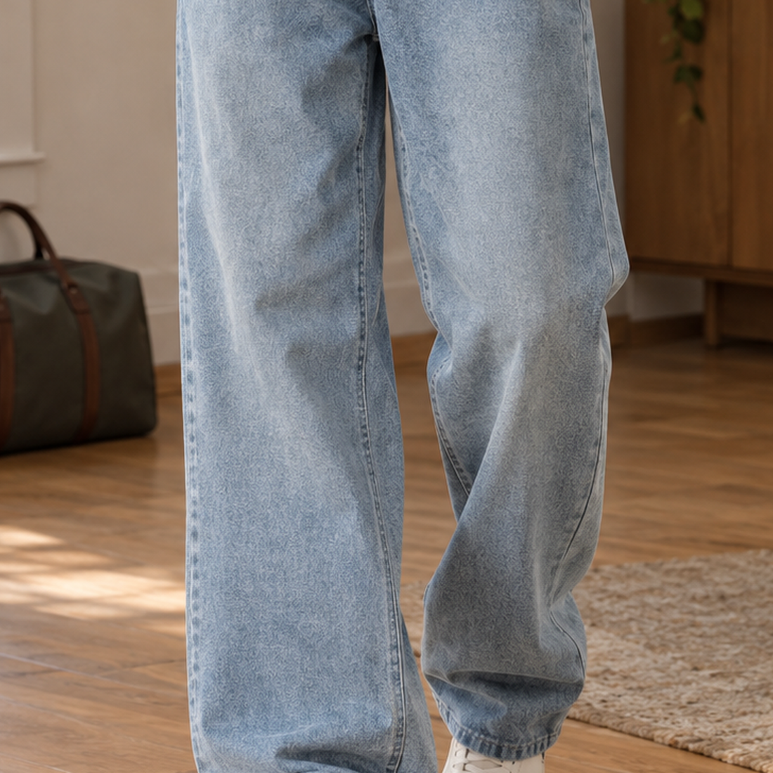Samson-Wade Wide Leg Jeans - Lead Product Detail