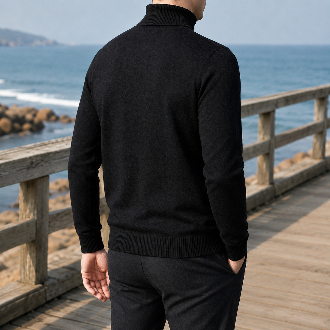 Remy Turtleneck Sweater - Lead Alternate View