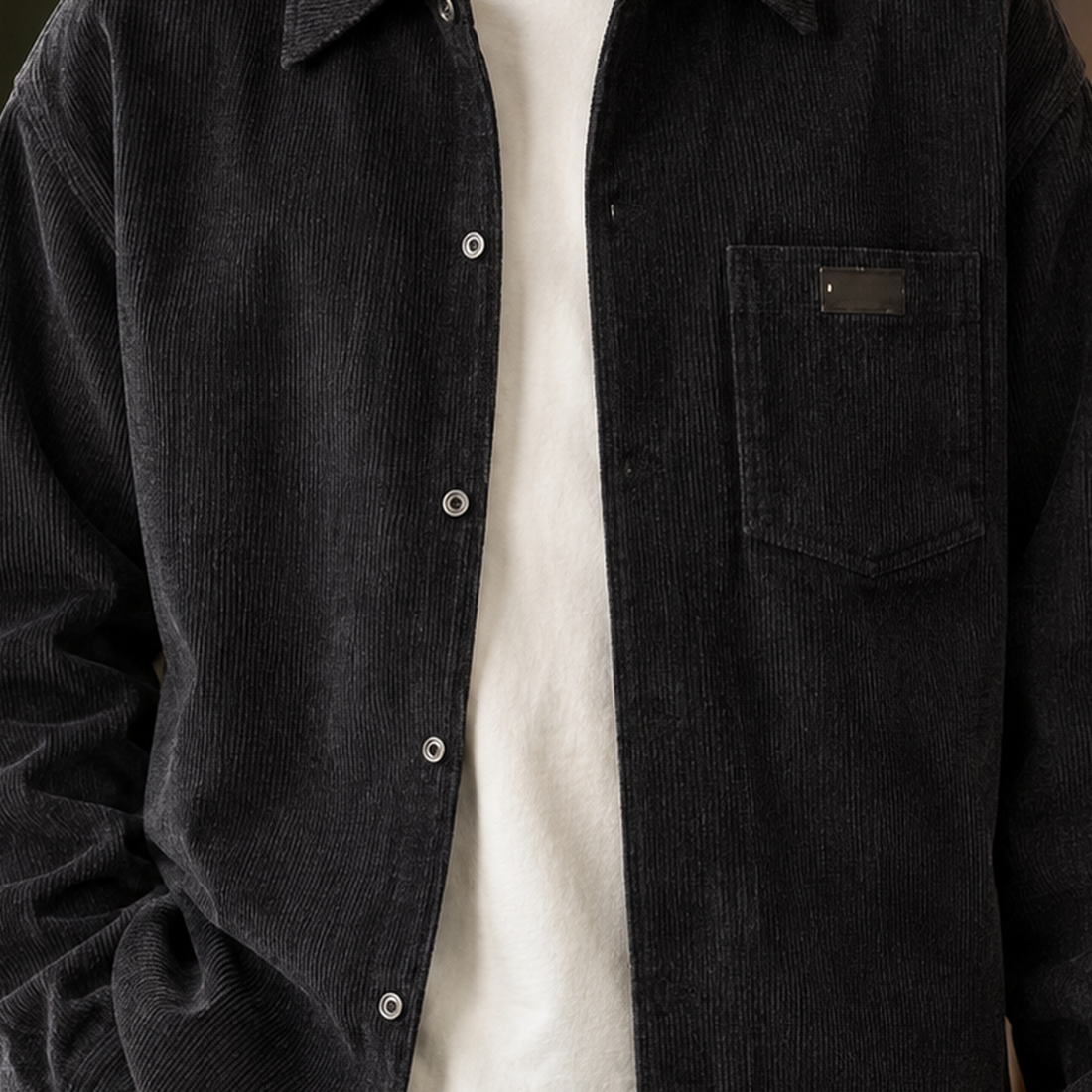 Patrick-Wren Corduroy Overshirt - Lead Product Detail