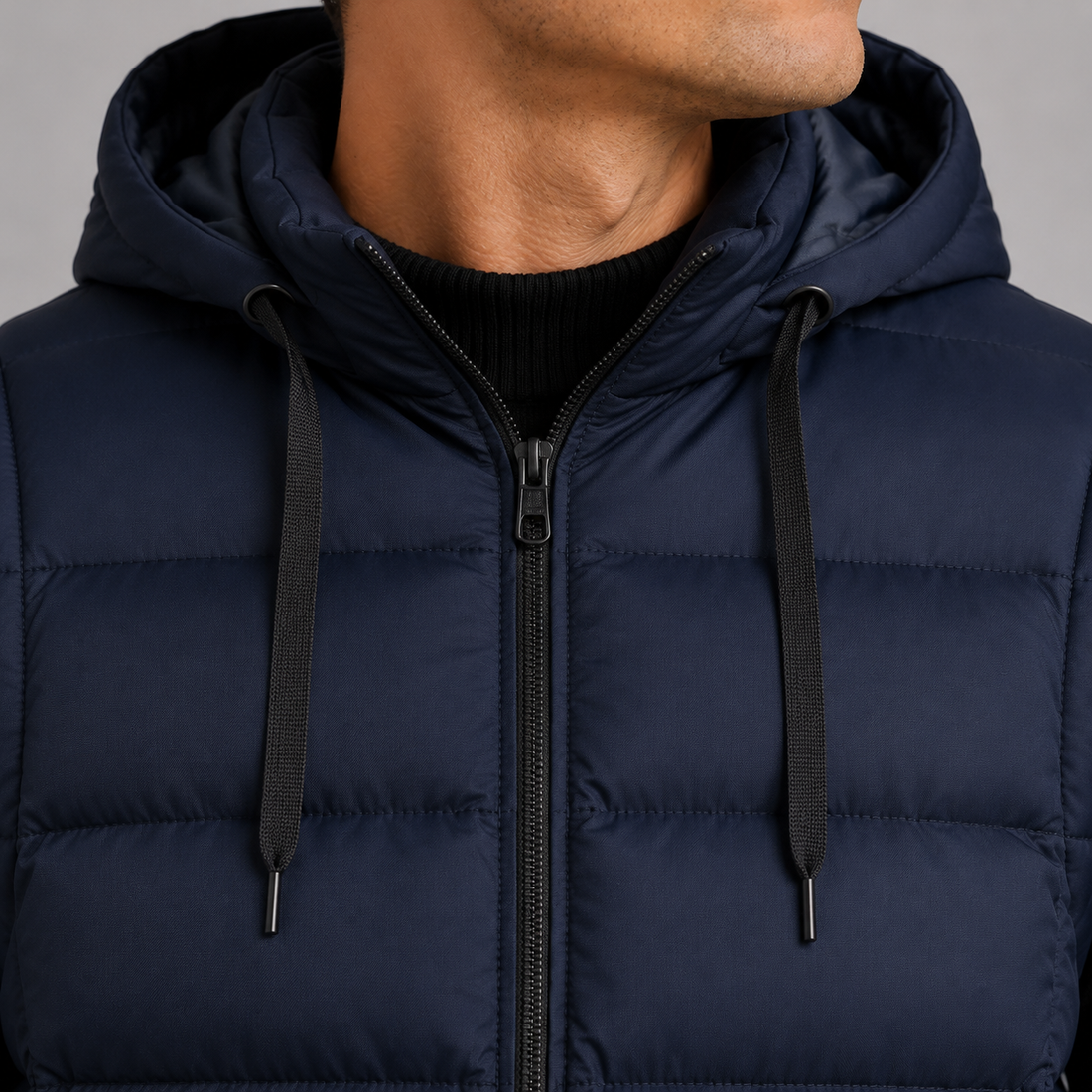 Octavian-Ellis Hooded Puffer Jacket - Lead Product Detail
