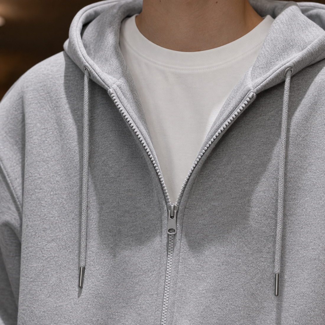 Brannock Oversized Zip Hoodie - Lead Product Detail