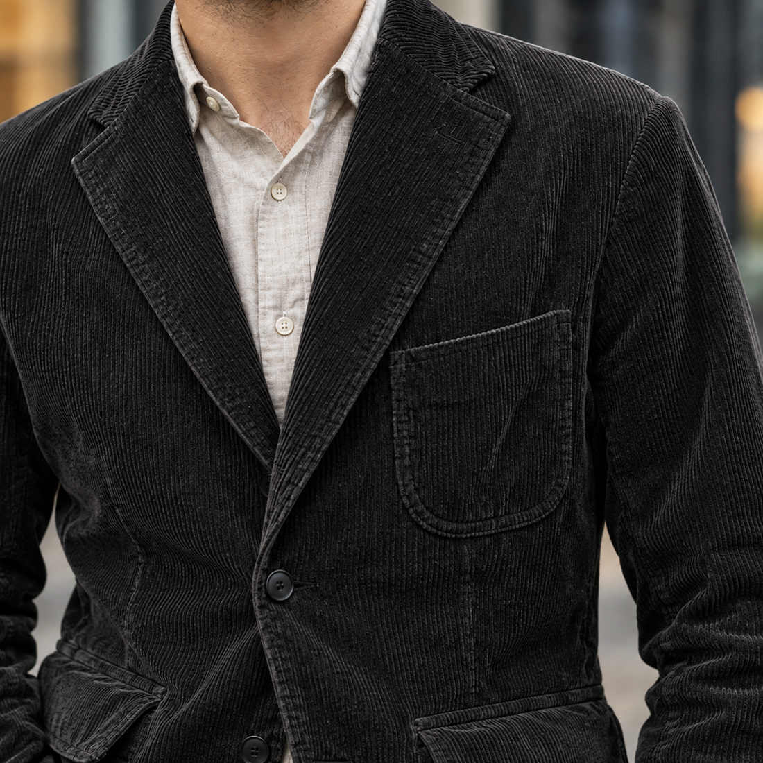 Hadrian-Rhys Corduroy Jacket - Lead Product Detail