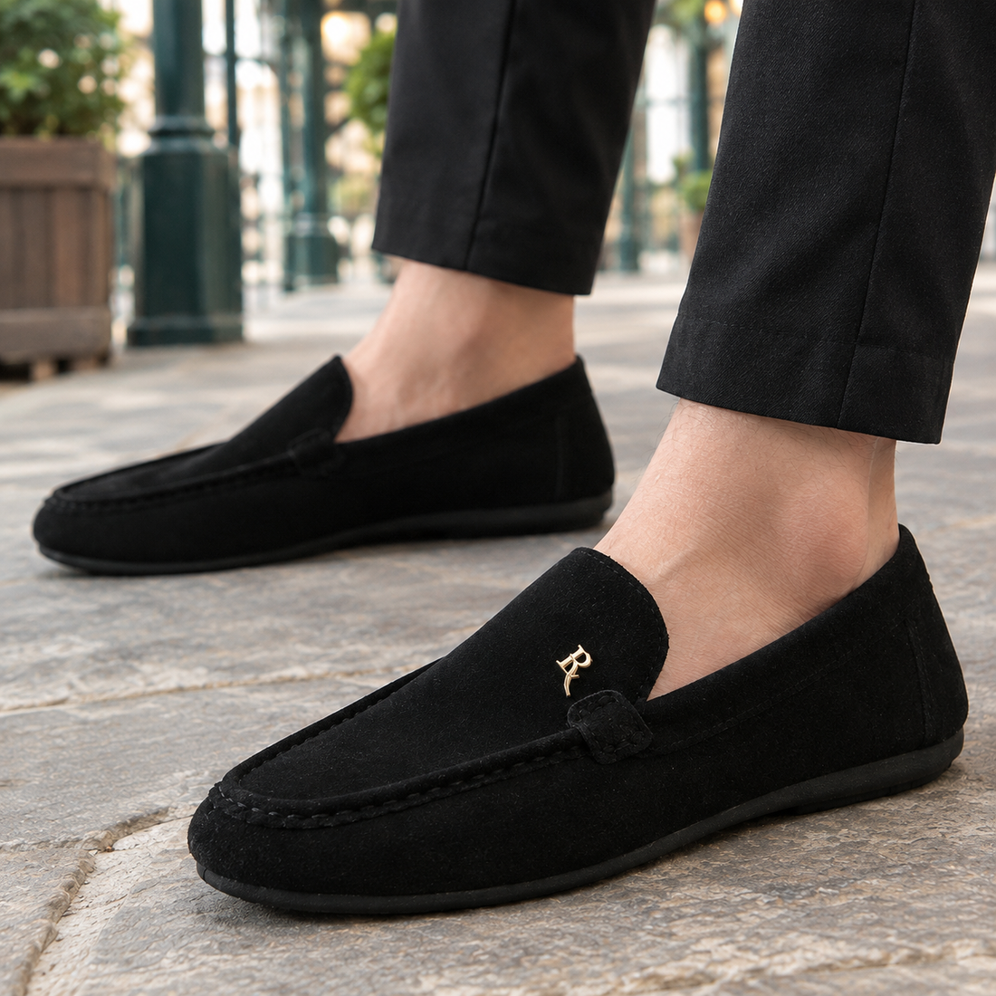 Marchetti Suede Loafers - Lead Product Detail