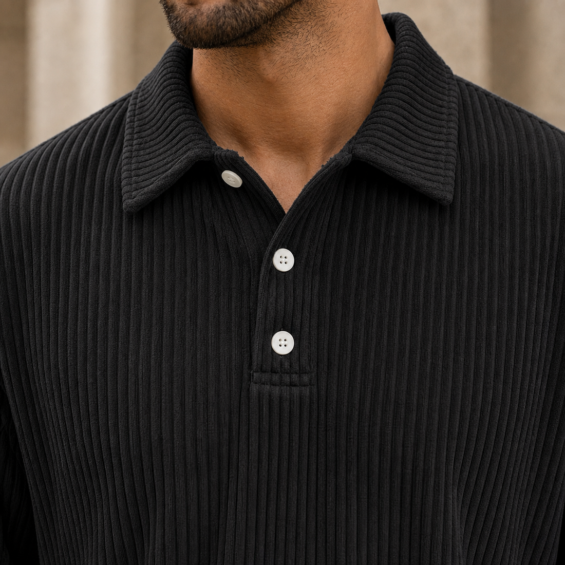 Owen-York Ribbed Polo - Lead Product Detail