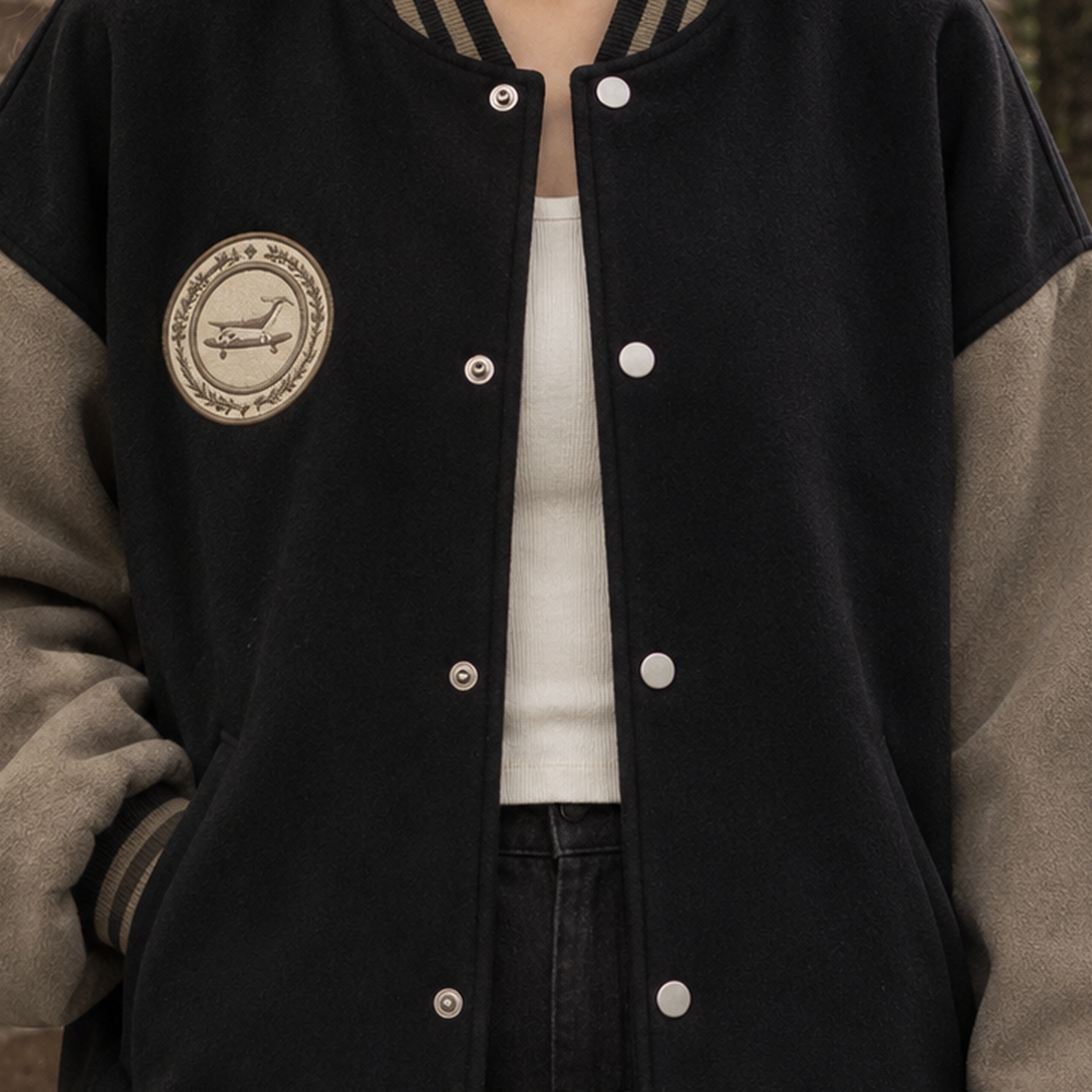 Solange-Pearl Varsity Jacket - Lead Product Detail