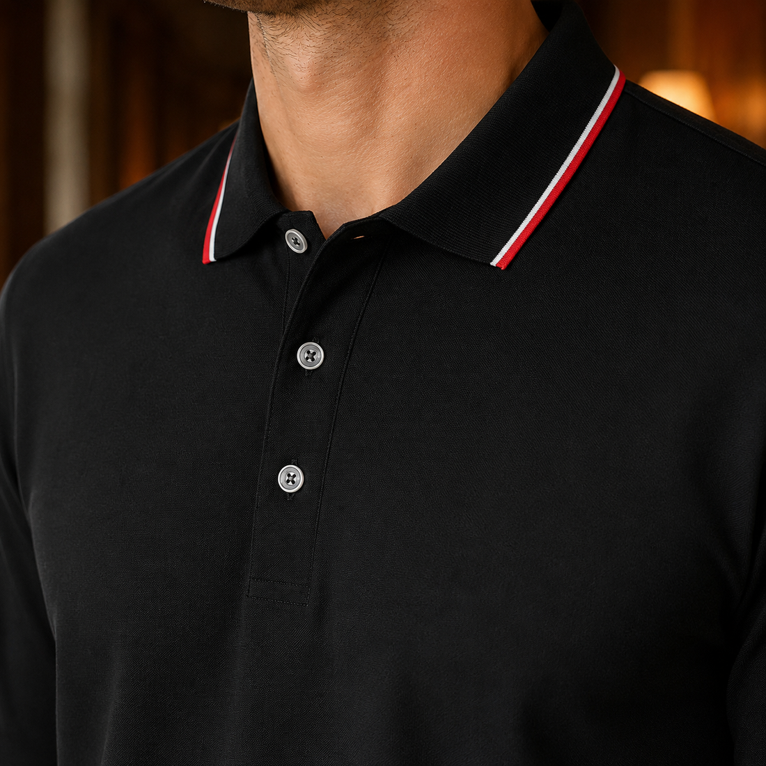 Esteban Tipped Collar Polo - Lead Product Detail