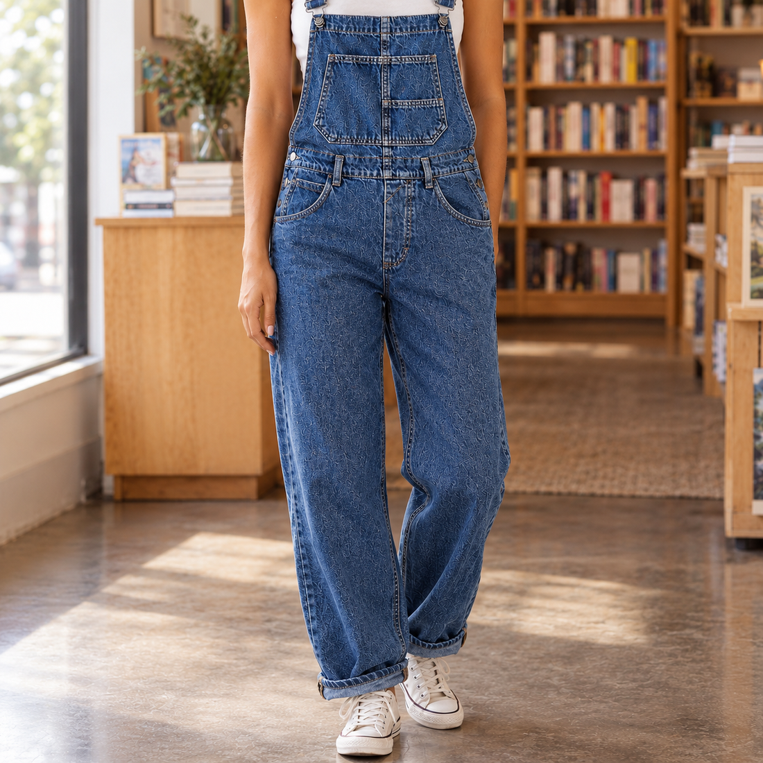 Keira-Rose Washed Denim Overalls - Lead Product Detail
