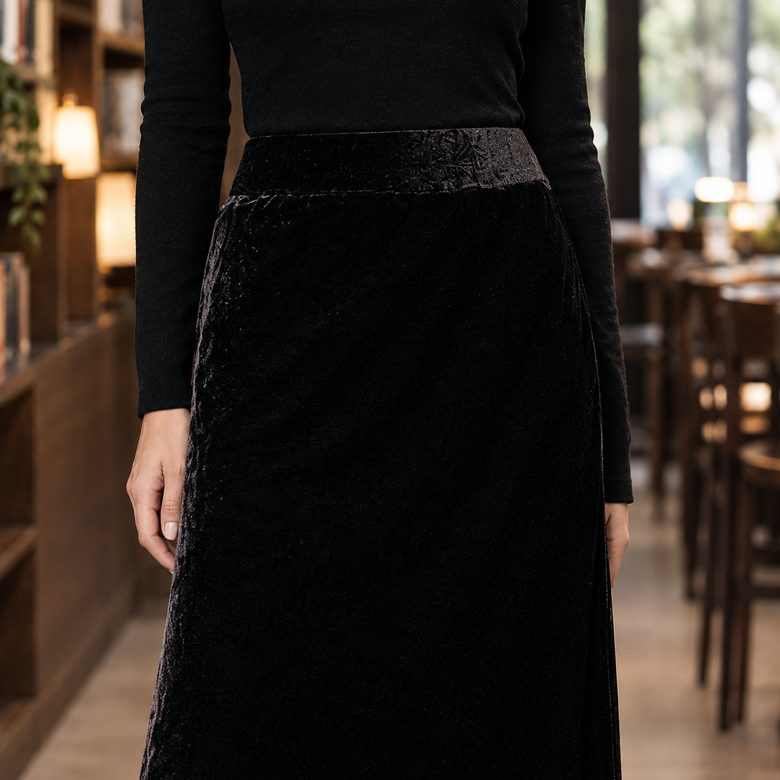 Rosalie-Rae Velvet Skirt - Lead Product Detail