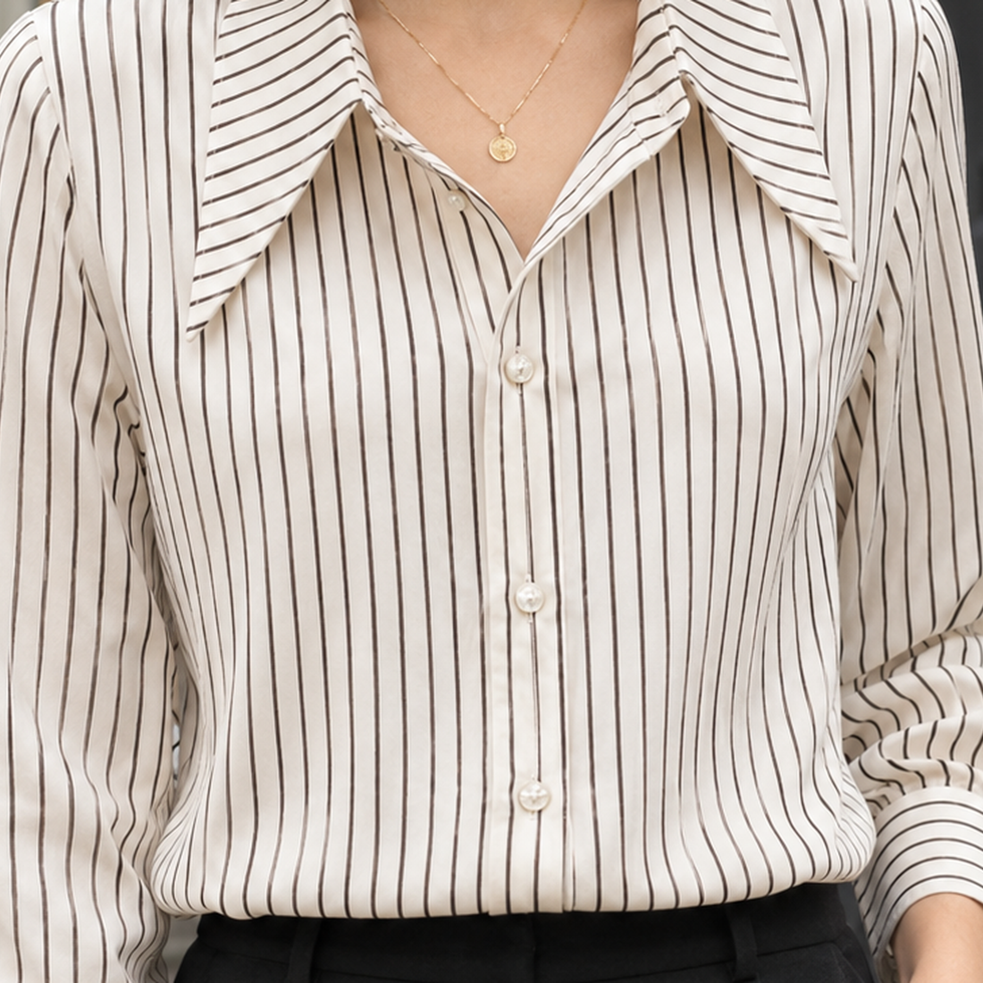 Elise-Hope Striped Blouse - Lead Product Detail