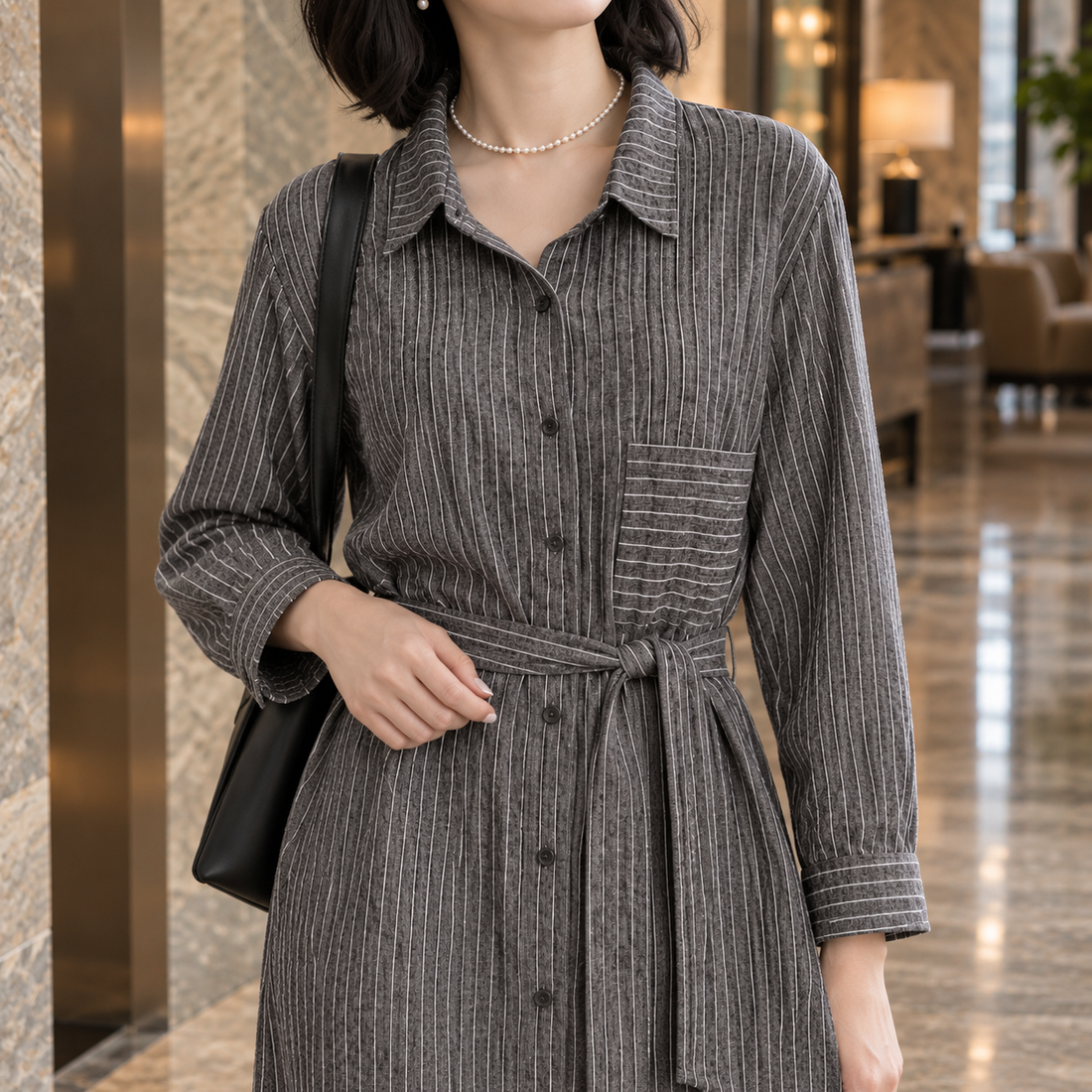 Harriet-Louise Belted Shirt Dress - Lead Product Detail
