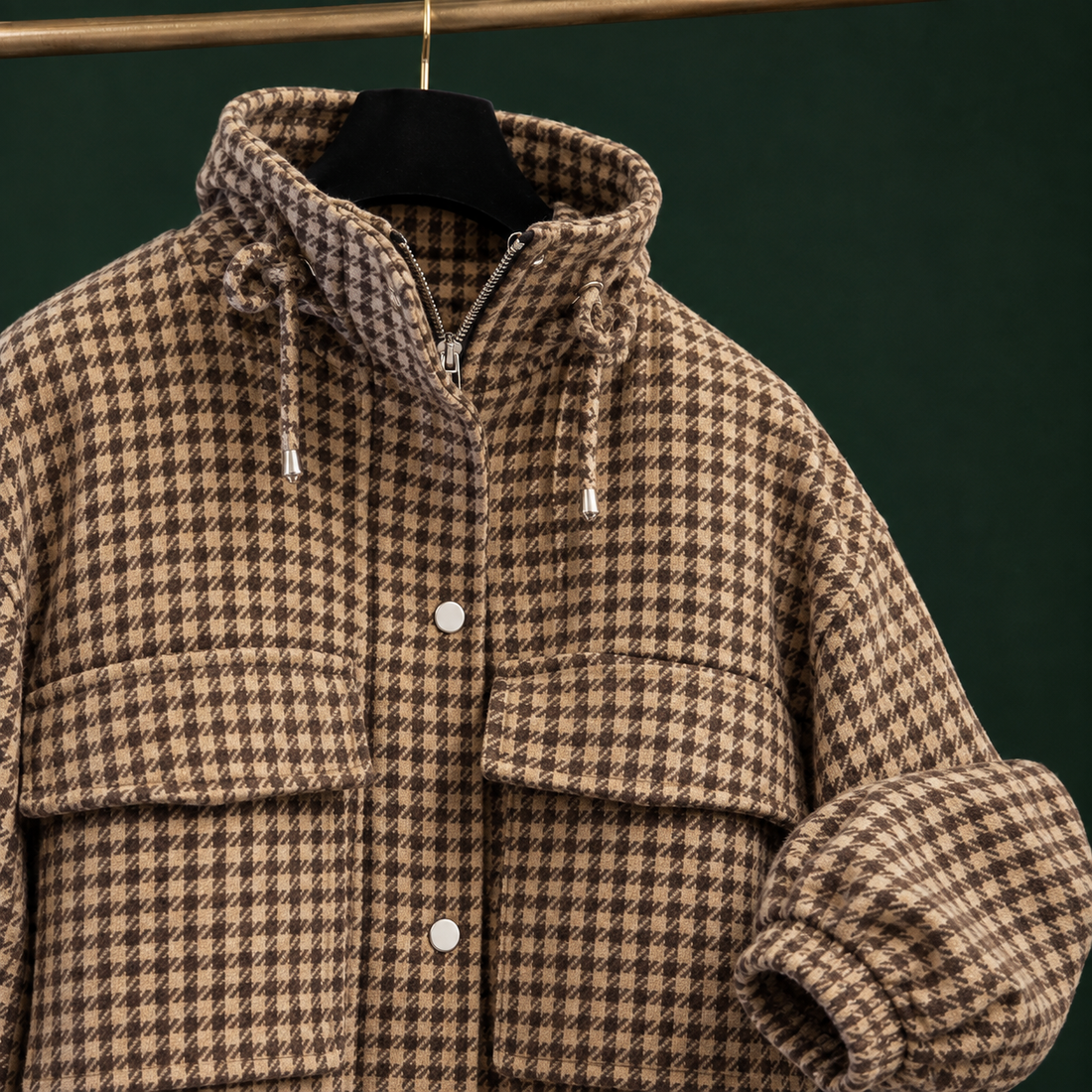 Fenna-Rose Houndstooth Utility Jacket - Lead Product Detail