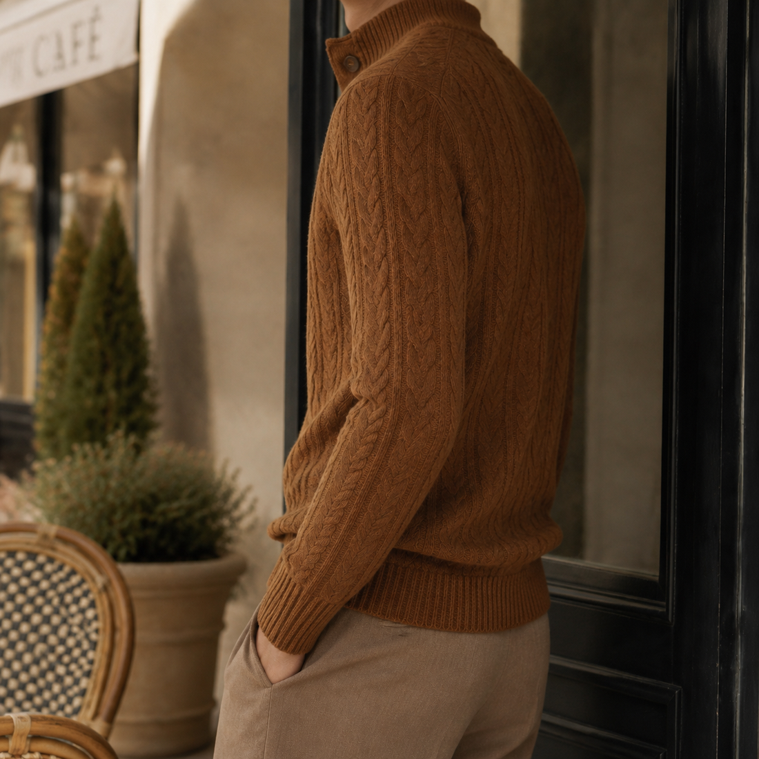 Barnaby Cashmere Sweater - Lead Alternate View