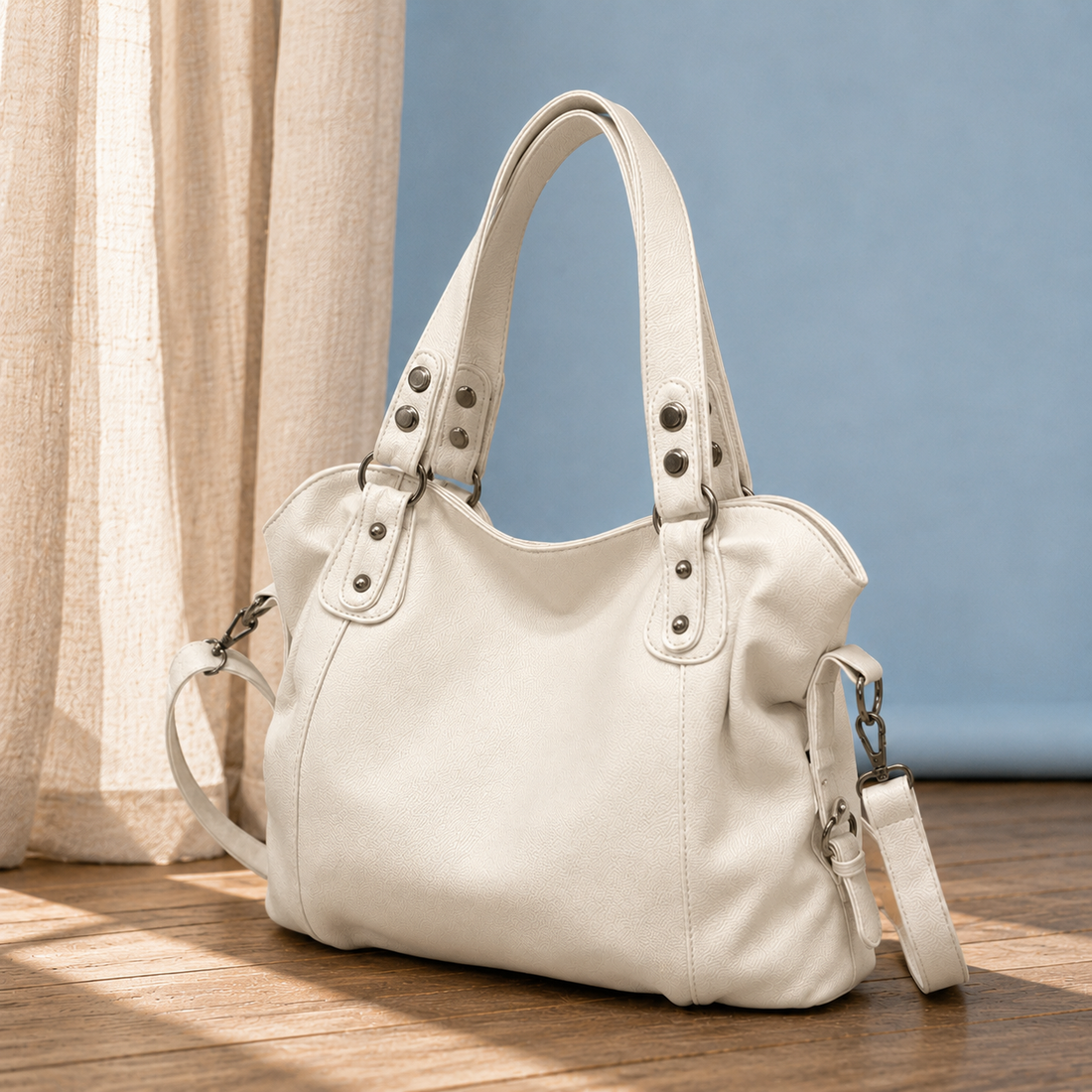 Lazzari Slouch Shoulder Bag - Lead Alternate View
