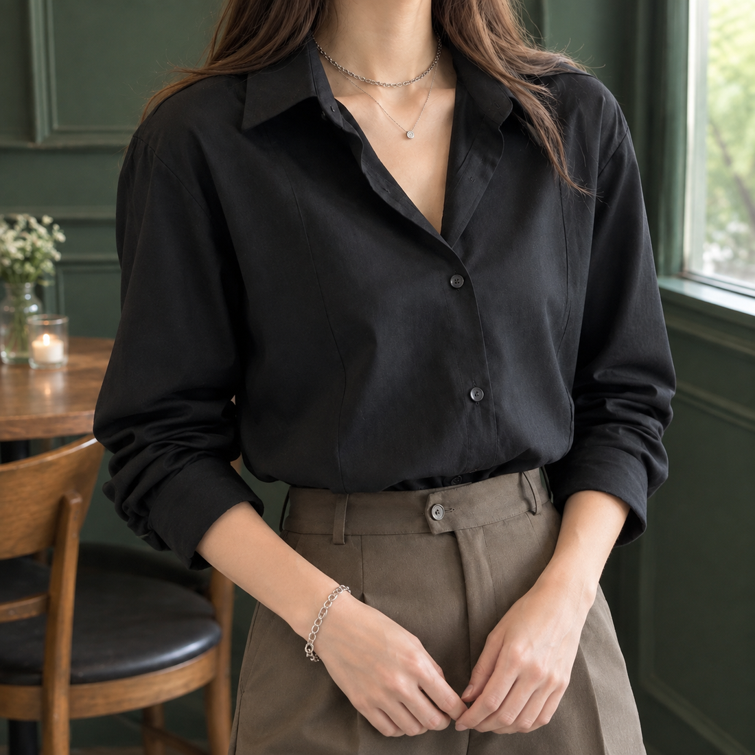Hildegarde Relaxed Shirt - Lead Product Detail