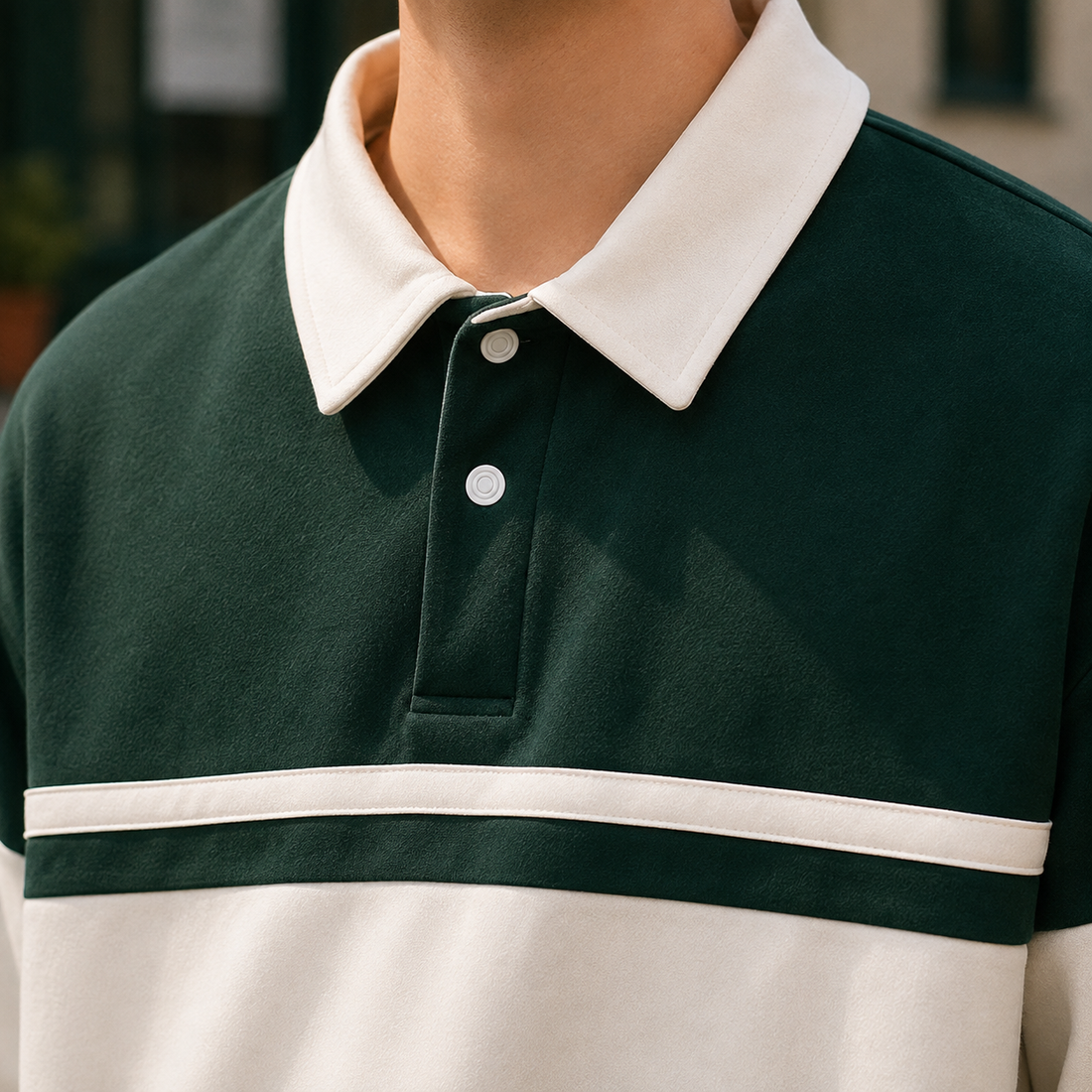 Arthur-West Polo Sweatshirt - Lead Product Detail