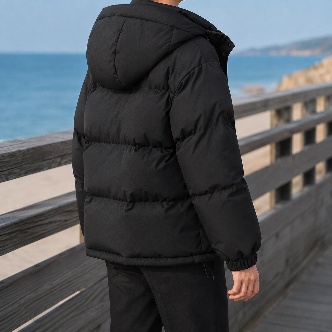 Darcy Hooded Puffer Jacket - Lead Alternate View