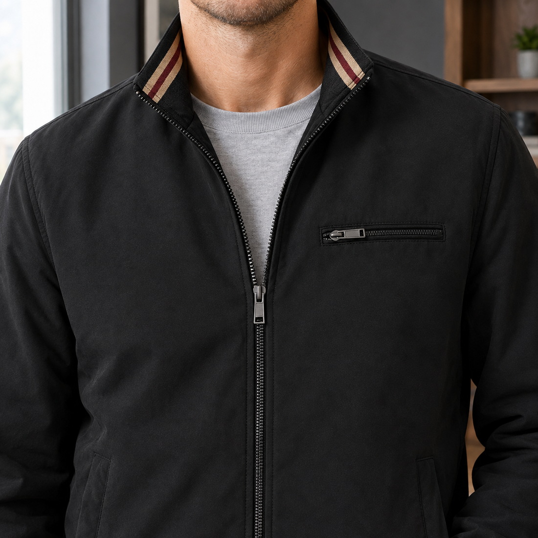 Wilder-Rhys Ribbed Jacket - Lead Product Detail