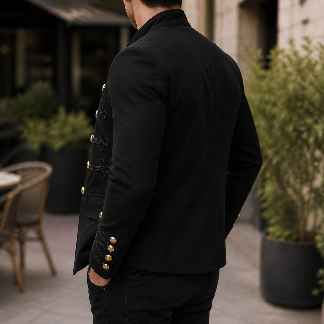 Gabriel Military Jacket - Lead Alternate View