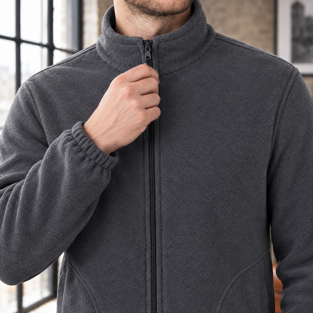 Cornelius Stand Collar Jacket - Lead Product Detail