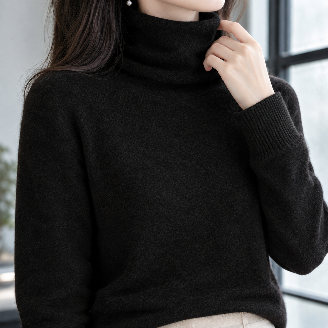 April-Pearl Roll Neck Sweater - Lead Product Detail