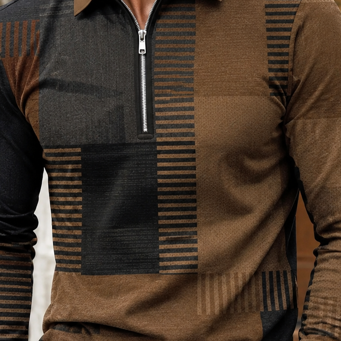 Edmund-Wade Quarter Zip Polo - Lead Product Detail