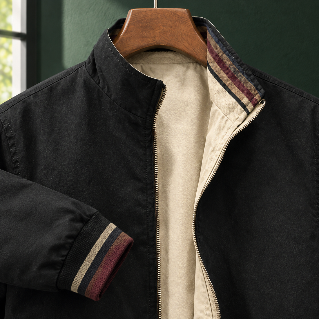 Kasimir-Grant Harrington Jacket - Lead Product Detail