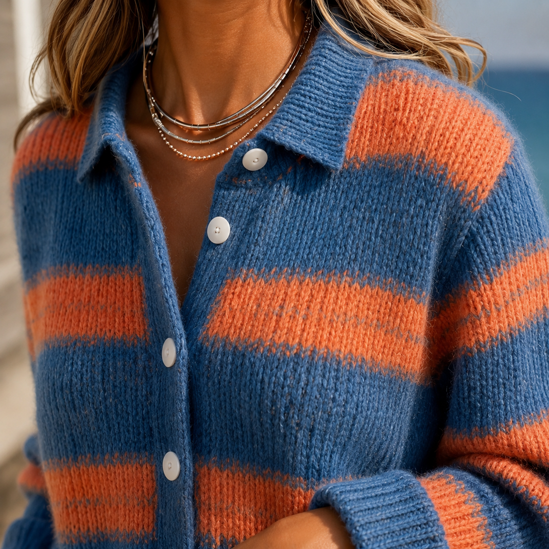 Isabella-Jane Striped Cardigan - Lead Product Detail