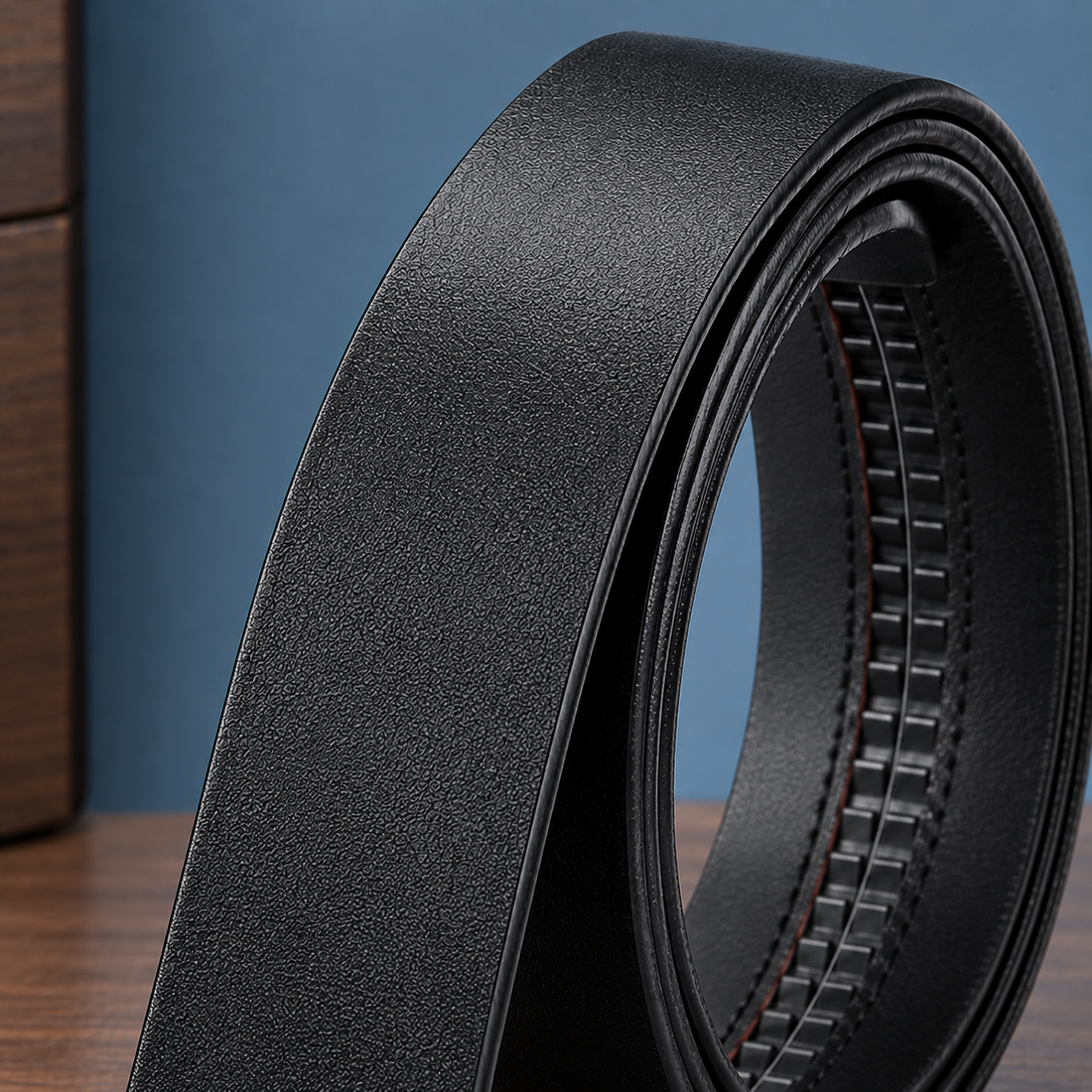 Borromeo Leather Belt Strap - Lead Product Detail