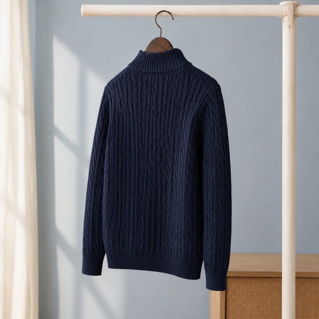 Matteo Quarter-Zip Sweater - Lead Alternate View