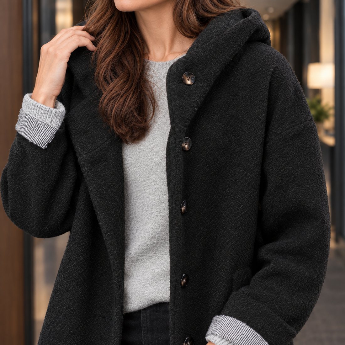 Valentine-Hope Hooded Overcoat - Lead Product Detail