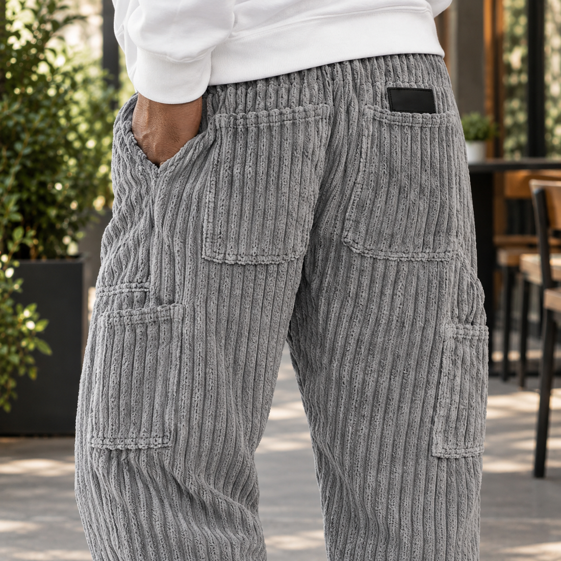Vaughn-Grey Relaxed Pants - Lead Product Detail