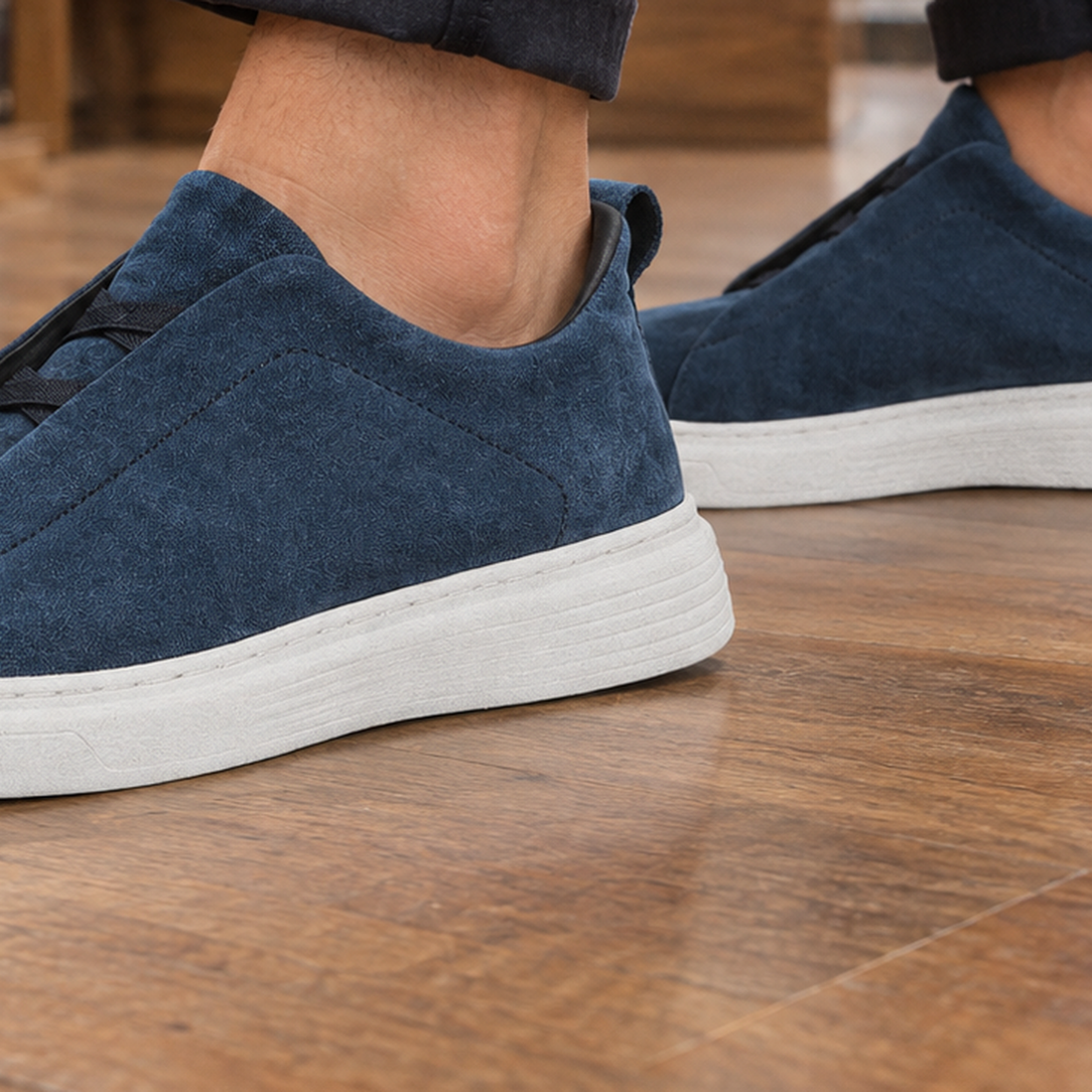 Campana-Siena Elastic Sneakers - Lead Product Detail