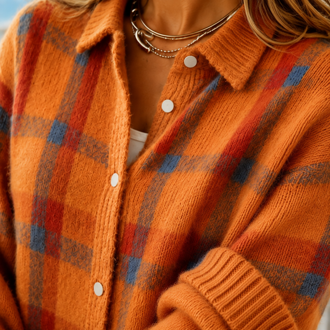 Anais-Jade Plaid Cardigan - Lead Product Detail