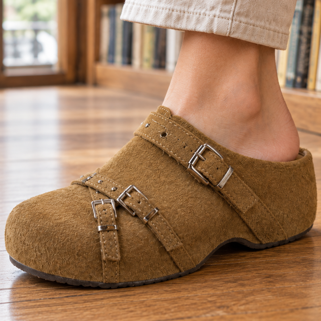 Vitale Buckle Mules - Lead Product Detail