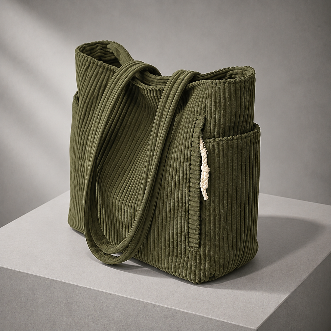 Ferretti Ribbed Tote - Lead Alternate View